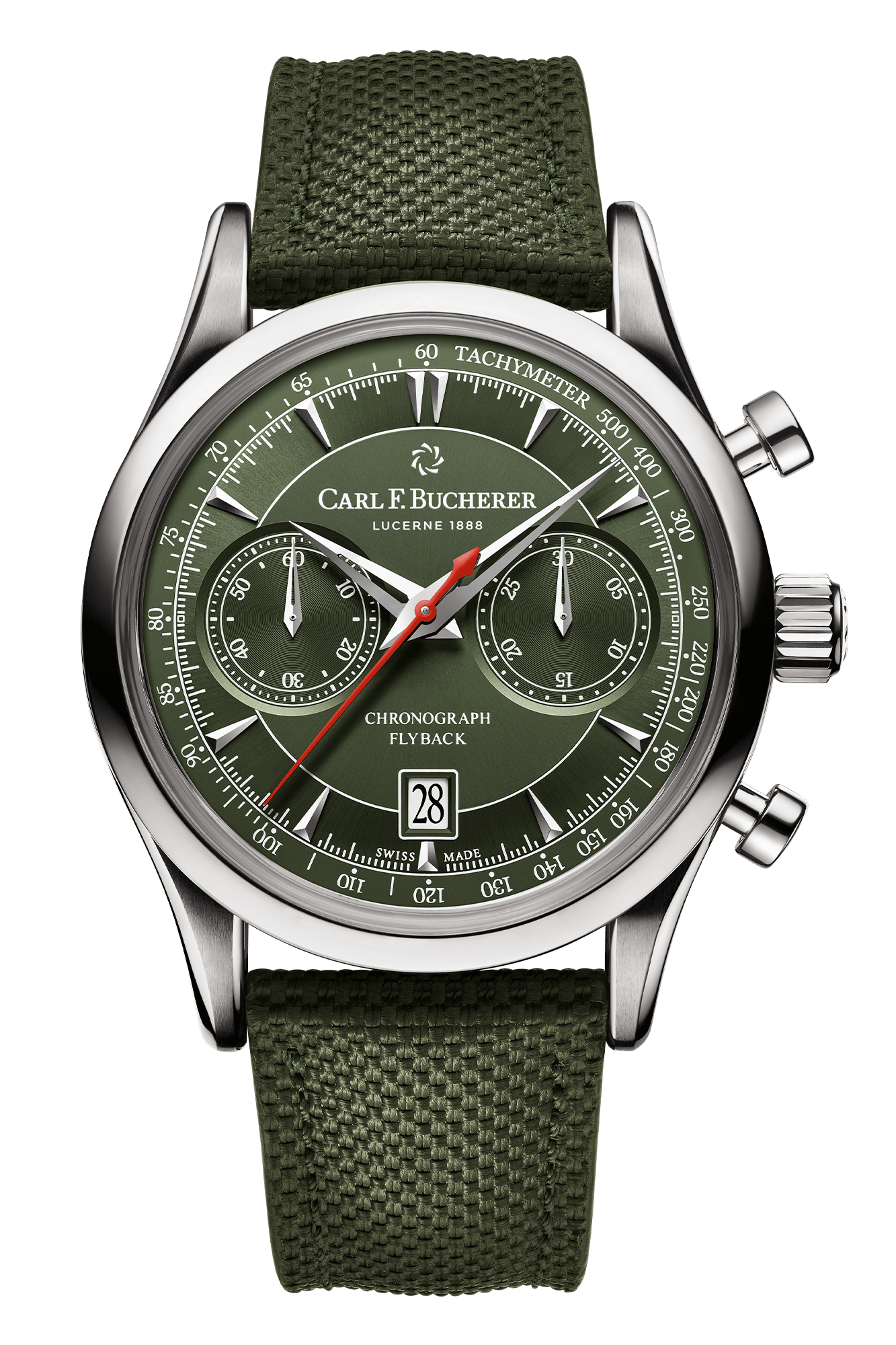 F. Bucherer Manero Green Flyback Carl