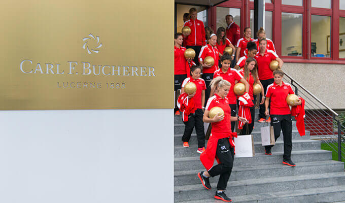 The Swiss Women’s National Team visits Carl F. Bucherer. 