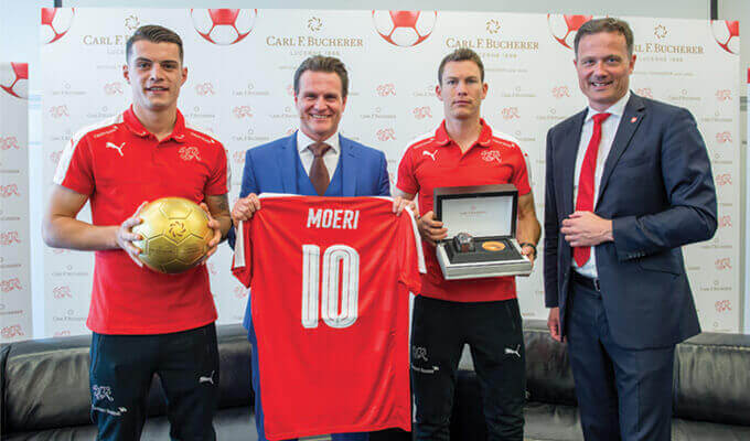 Official Timekeeper of the Swiss National Football Teams.