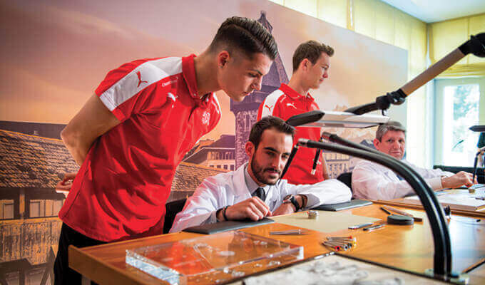 Official Timekeeper of the Swiss National Football Teams.