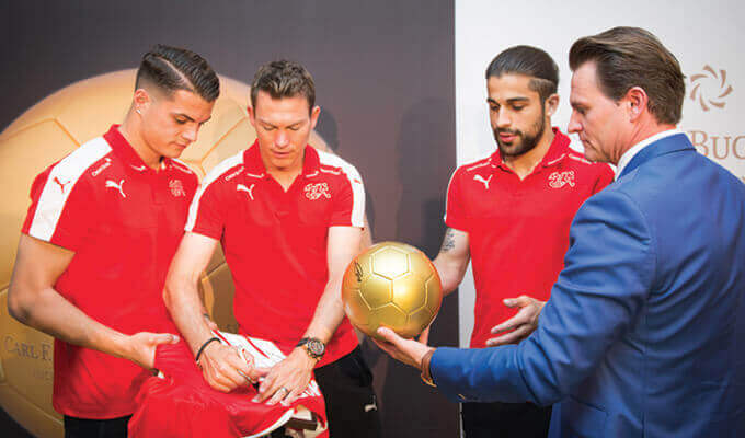 Official Timekeeper of the Swiss National Football Teams.