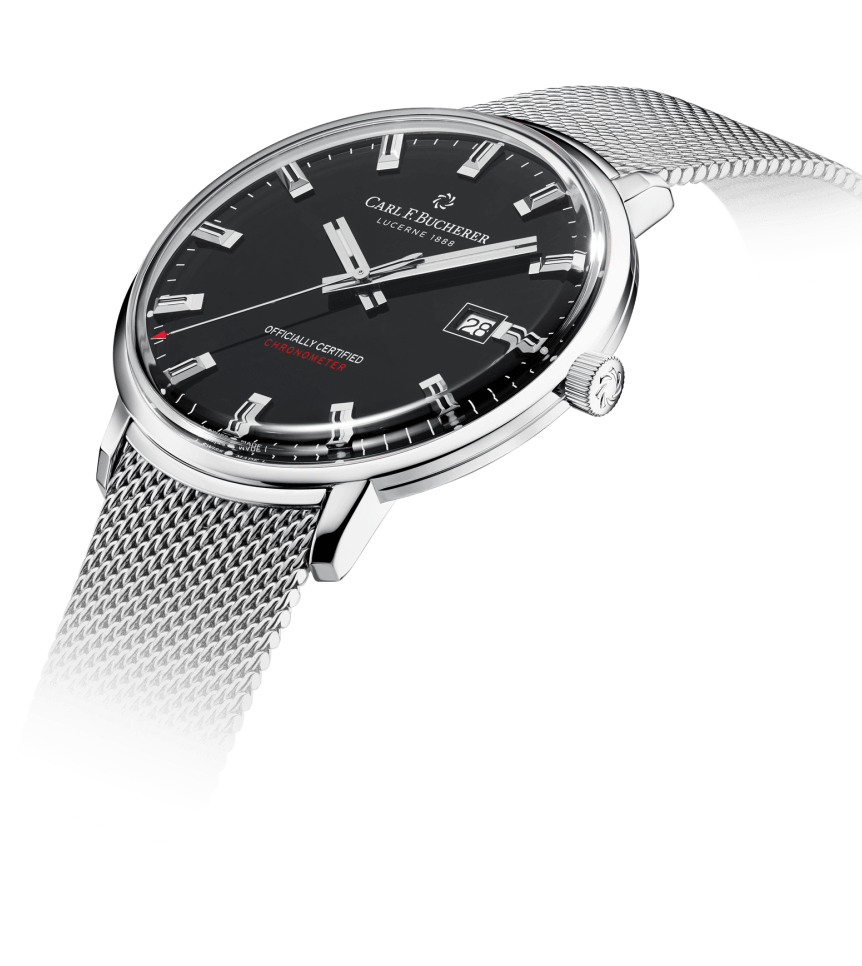 ブッフェラー BUCHERER 腕時計 オートマチック デイト 2824.901 ネイビー