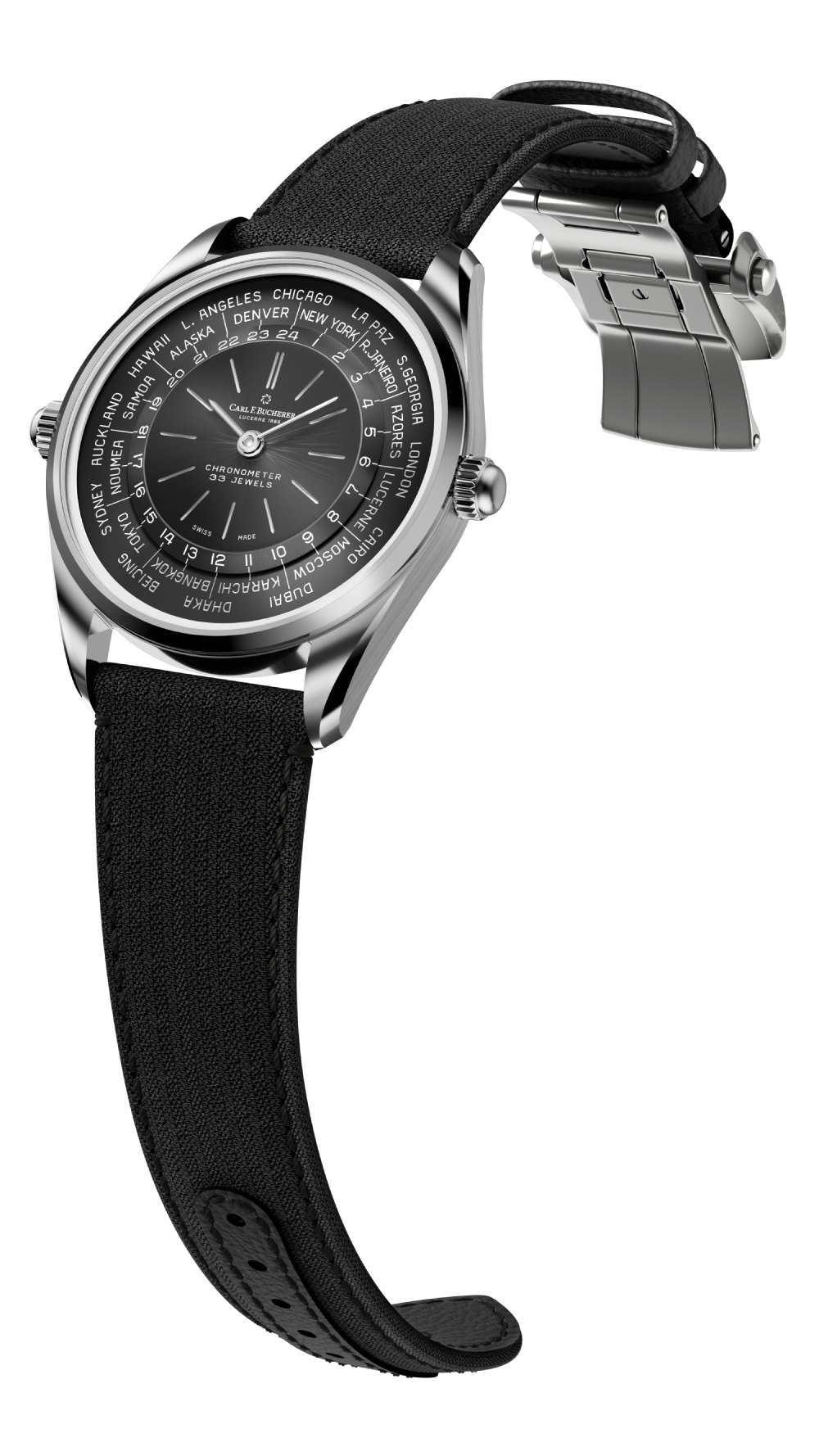 カール F. ブヘラ ヘリテージ ワールドタイマー 00.10805.08.33.01